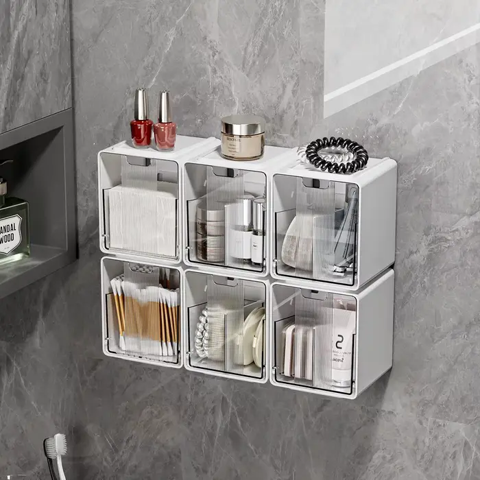 Boîte de rangement à suspendre/à accrocher. Armoire à miroir connectée