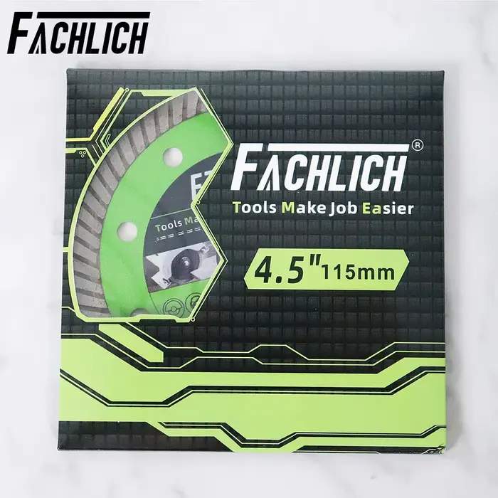 FACHLICH 1/2/5 pièces 4/4.5/5 pouces lames de scie Turbo Super-minces disque de coupe pour carreaux 