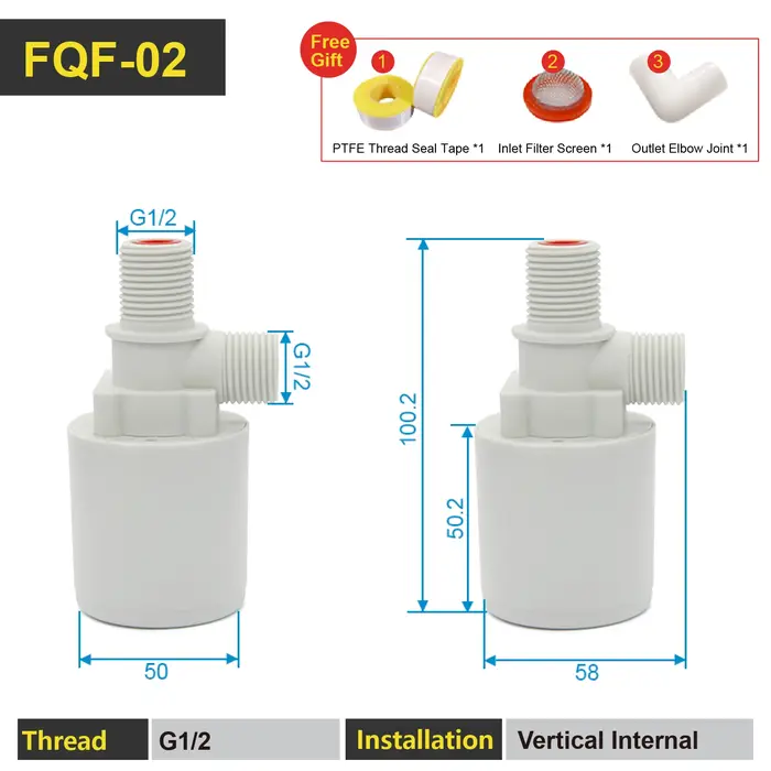 Vanne Automatique de Contrôle du Niveau d’Eau FQF Valve de Remplissage