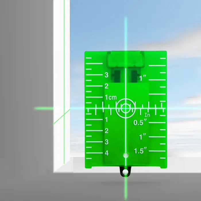 Plaque de nivellement laser verticale/horizontale avec ligne rouge/verte