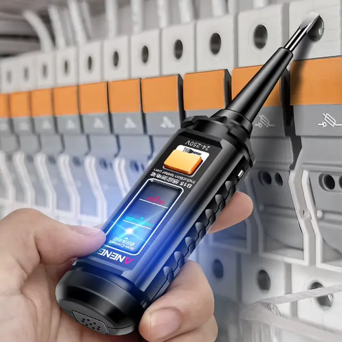 Stylo de détection de tension AC professionnel, lumière de document en surbrillance, tournevis d'éle