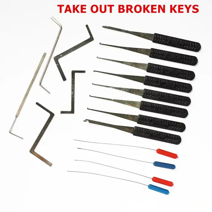 Ensemble d'outils d'extraction de clés domestiques – Kit de réparation de serrures tout-en-un