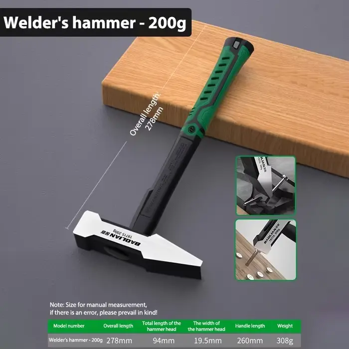 Marteau en acier à haute teneur en carbone avec poignée antidérapante, outils de quincaillerie, mart