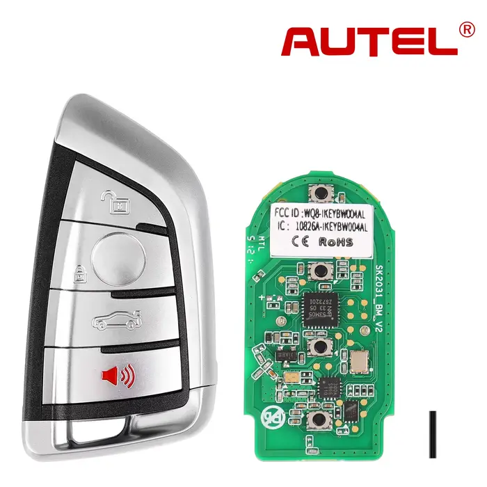 Clé Autel Razor Style IKEYBW003AL IKEYBW004AL pour BMW 3 4 boutons clé universelle intelligente fonctionnant avec programmeur de clé MaxiIM KM100 E