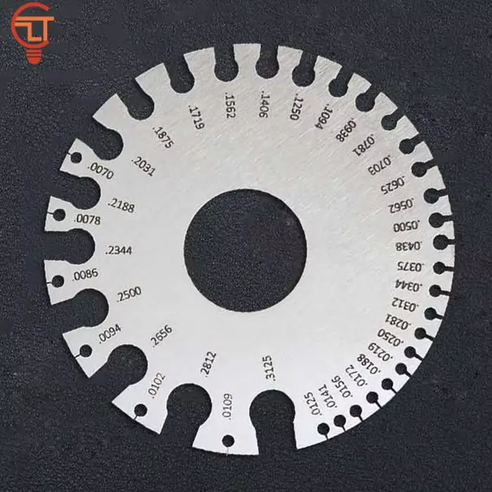 Jauge de fil AWG SWG ronde