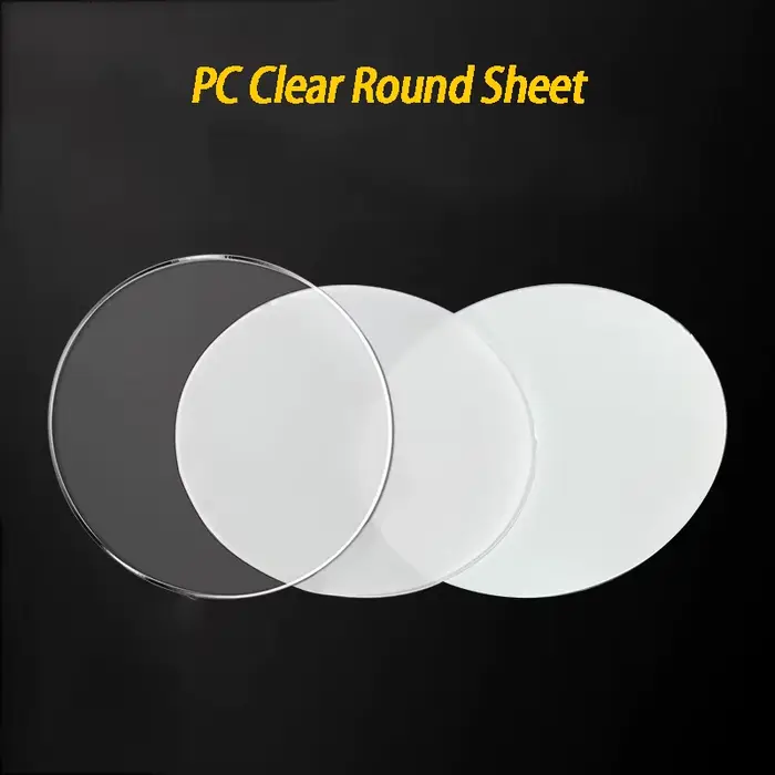 Feuille ronde transparente PC 0.5-10mm