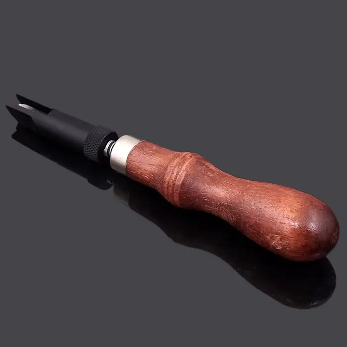 Outil d'artisanat du cuir poignée en bois Durable