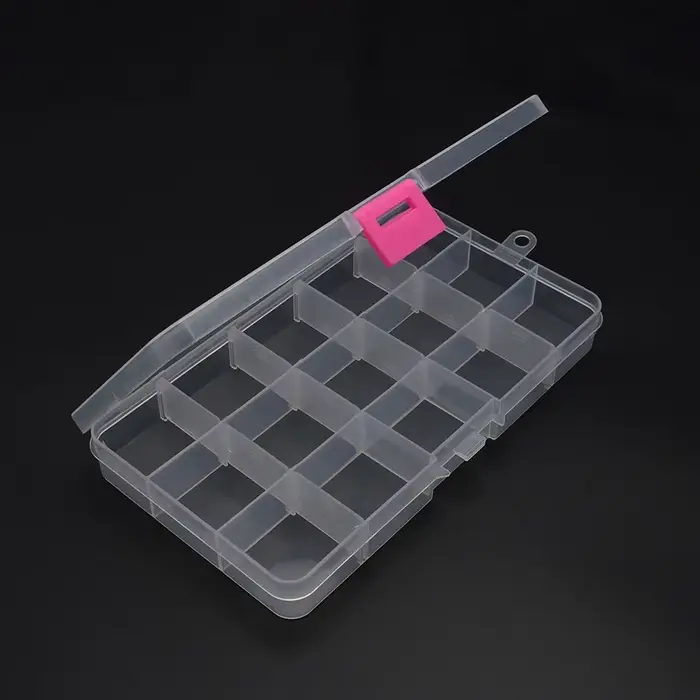 Boîte de rangement en plastique 6-32 compartiments