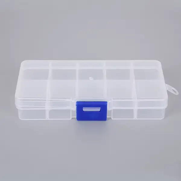 Boîte de rangement en plastique Transparent, organisateur d'autocollants, conteneur de bureau, boîte