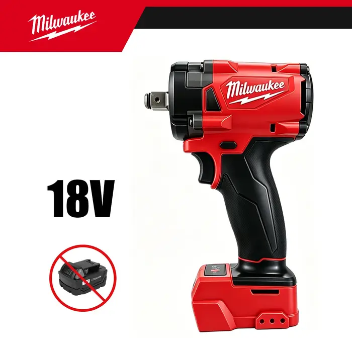 Clé à chocs sans fil Milwaukee 1/2' M18 FUEL Brushless 650N.m 9000RPM avec 3 lumières LED