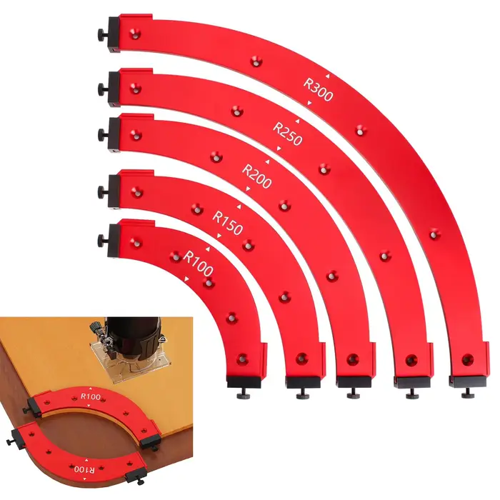 Modèles de rayon d'angle rond pour le travail du bois