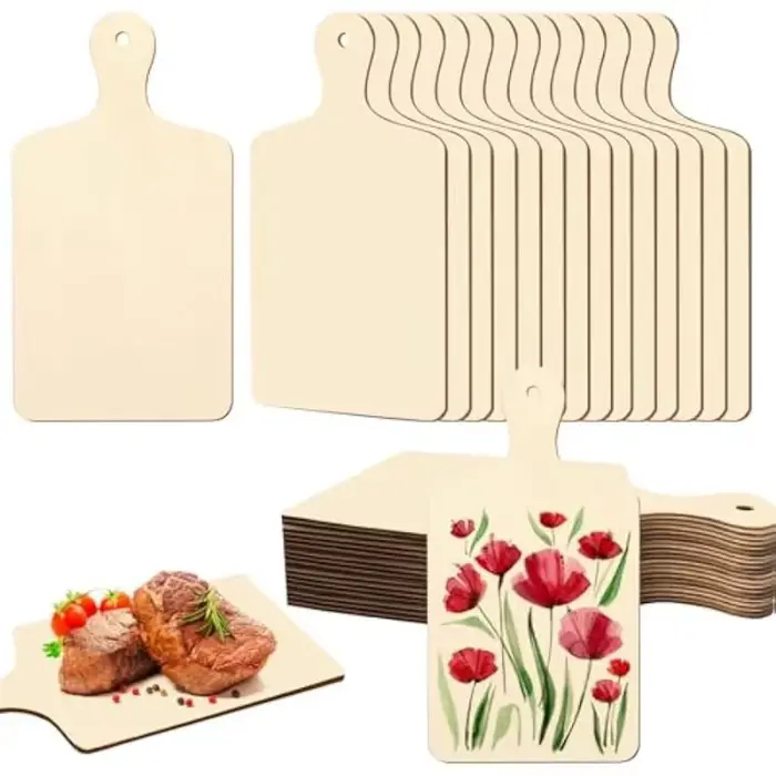 Lot de 2 planches à découper de grande taille 30x16cm pour artisanat