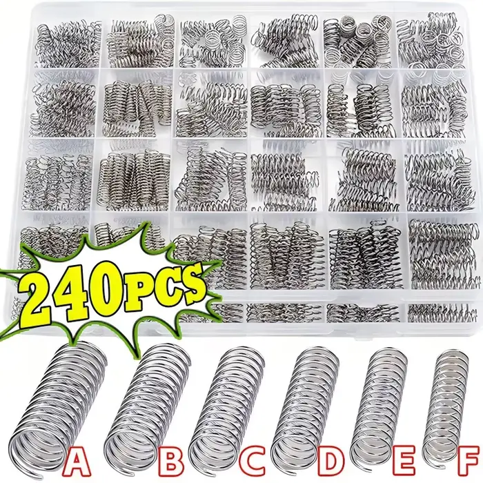 Kit de ressorts de Compression en acier inoxydable, 240 pièces, ressorts de réparation mécanique éle