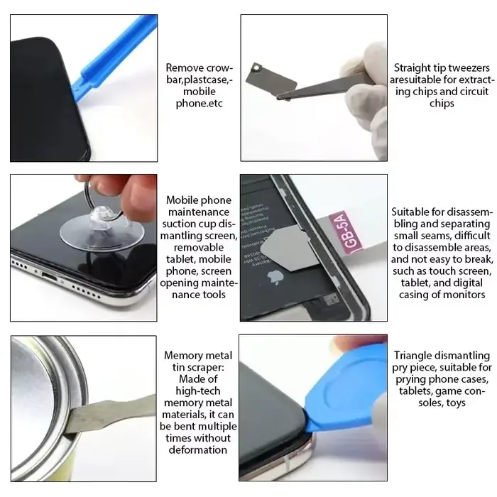 Kit d'outils de réparation de téléphone de précision 22 en 1