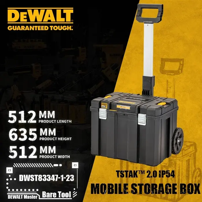 Débloquer TSTAK™2.0 Boîte de rangement IP54 DWST82968-1-23 DWST83345-1-23 DWST83346-1-23 DWST83347-1-23 accessoires d'outils électriques