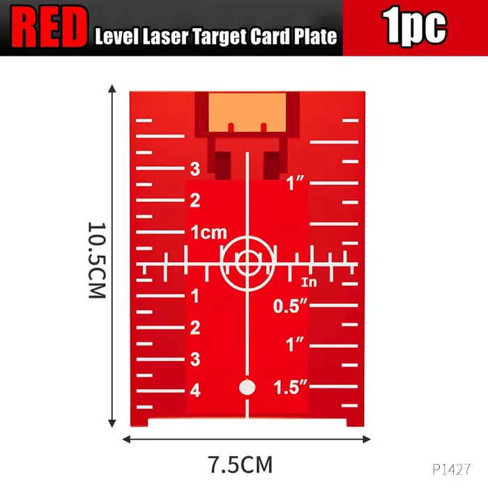 Plaque de ciblage pour niveau laser