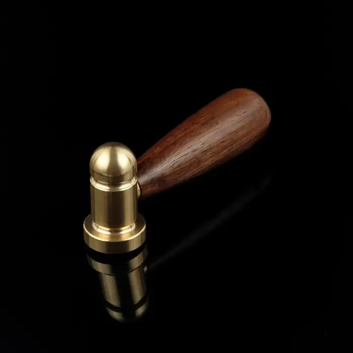 Mini marteau Kawaii, cuivre et acier inoxydable usinés C N C, manche en hêtre de noyer, 130g, 118mm, Style japonais, haute qualité