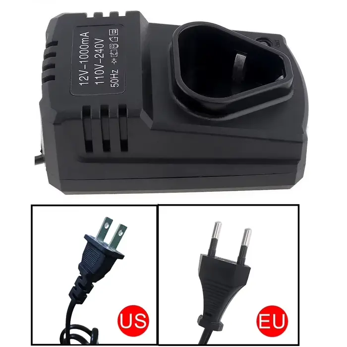 Support de chargeur Rechargeable Li-ion 12V DC US/EU 110-240V pour perceuse électrique Support de ch