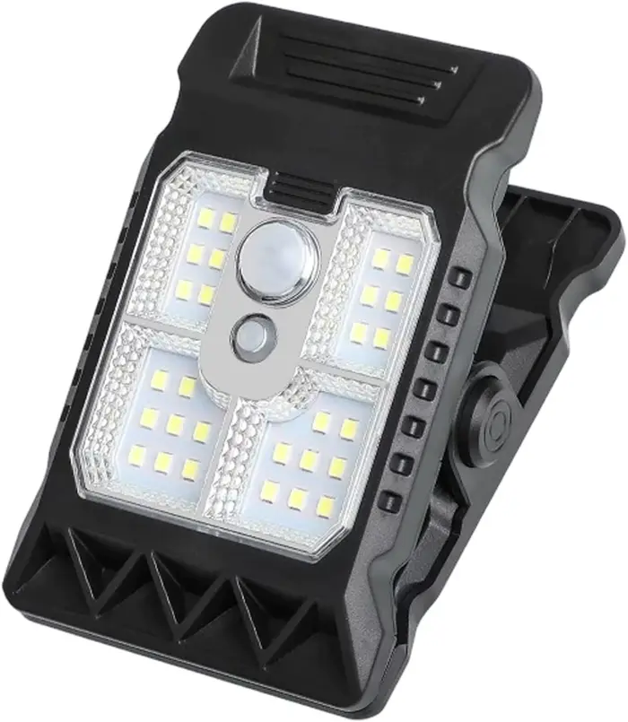 Lampe solaire d'extérieur avec capteur de mouvement à Clip, étanche, haute luminosité, lumières de s
