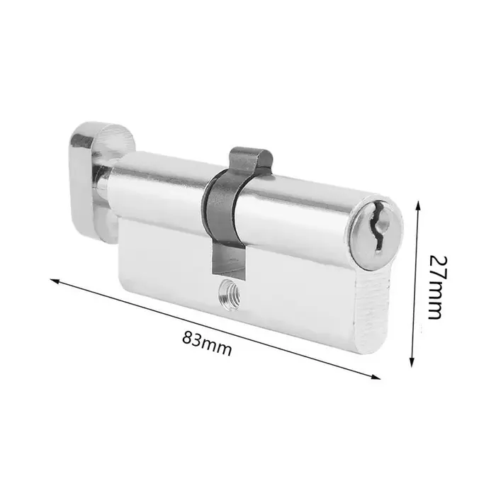 Serrure à cylindre de porte biaisée