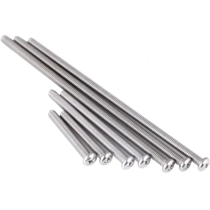 Vis de machine phillips M4 * 30/40/50/60/70/80/90/100mm, vis à douille à tête ronde en acier inoxydable 304, croix encastrée