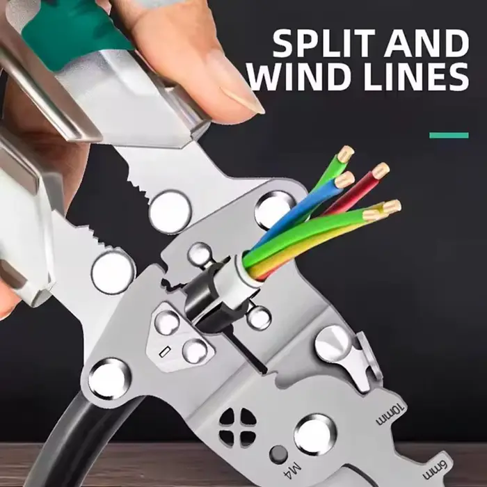 Pince d'électricien pliante avec tournevis