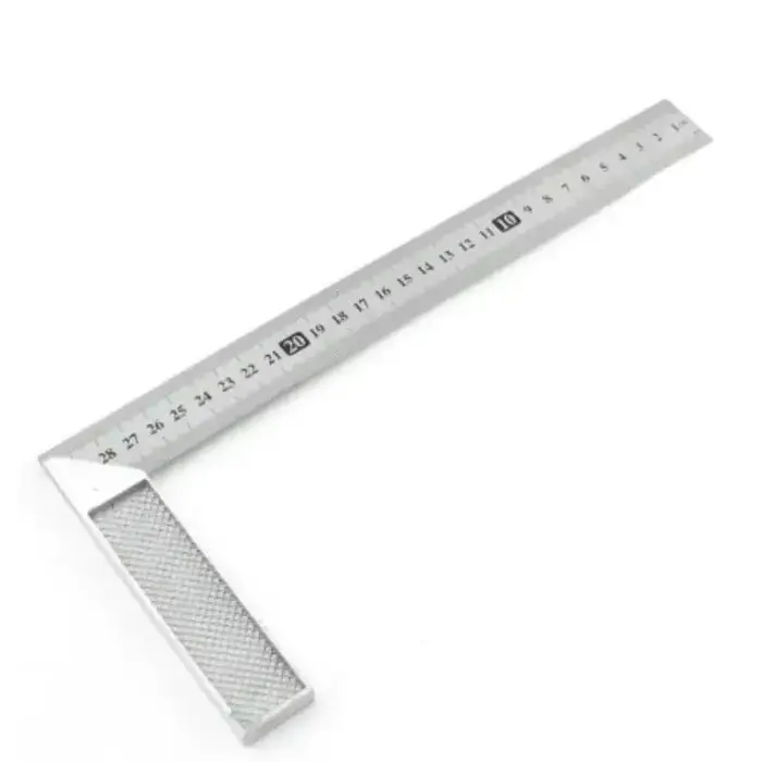 Poignée en aluminium de 250/300mm avec échelle en acier inoxydable, règle carrée d'angle de mesure d
