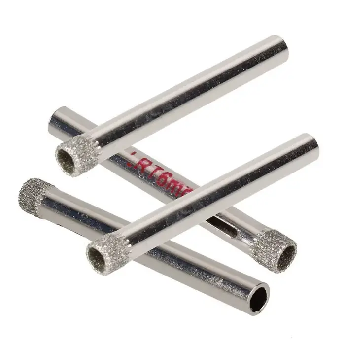 10 pièces 6mm diamant enduit foret carrelage céramique verre scies cloche argent Cutter ouvreur Bits