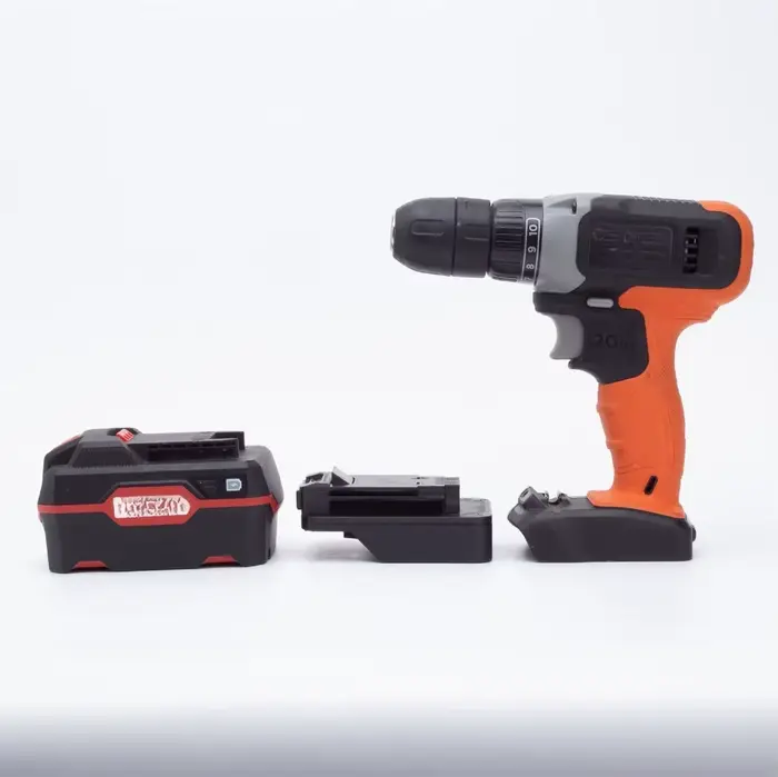 Pour batterie Li-ion Parkside X20V TEAM vers BLACK + DECKER 20V outils de perceuse électrique sans fil