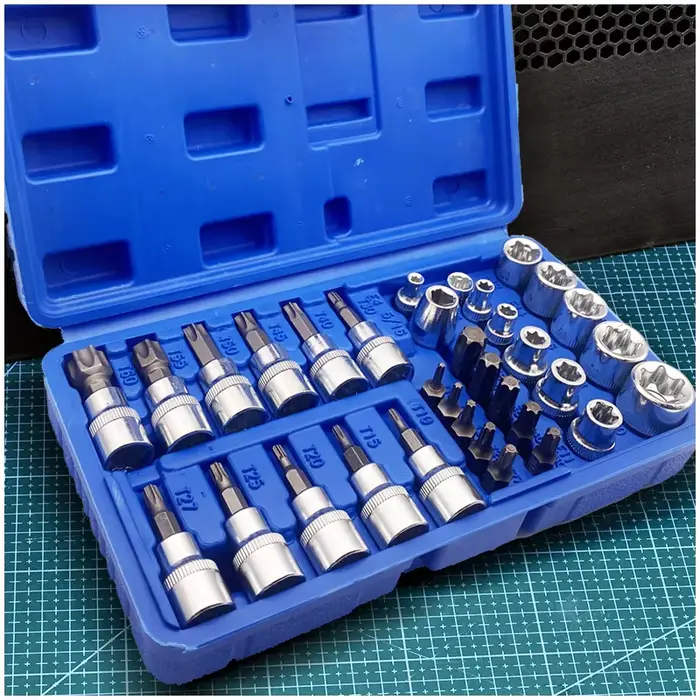 Jeu de douilles Torx professionnelles 34 pièces