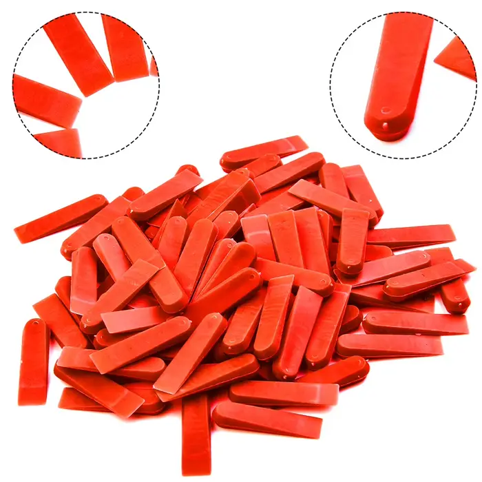 100 pièces de calques de nivellement pour carrelage en plastique, système de nivellement réutilisabl