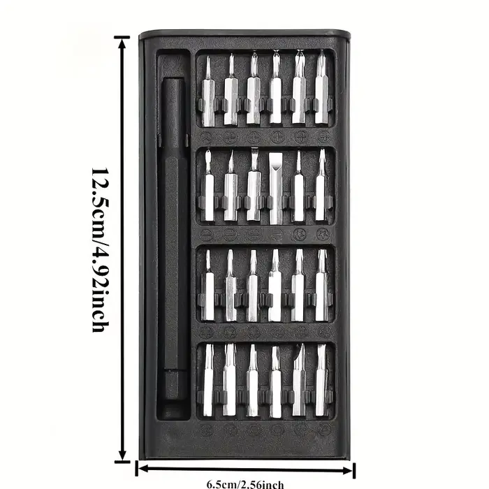 Jeu de tournevis 25 en 1 avec un mini jeu de tournevis de poche de 24 pièces