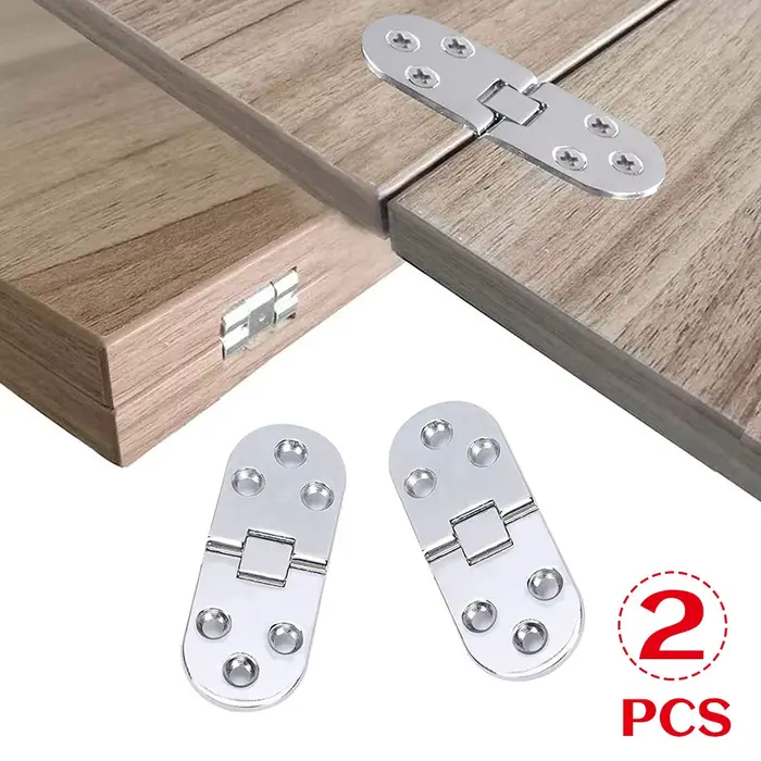 Charnières de Table pliante en alliage de Zinc, 78x30mm, 2 pièces, pour Table rabattable, porte d'ar