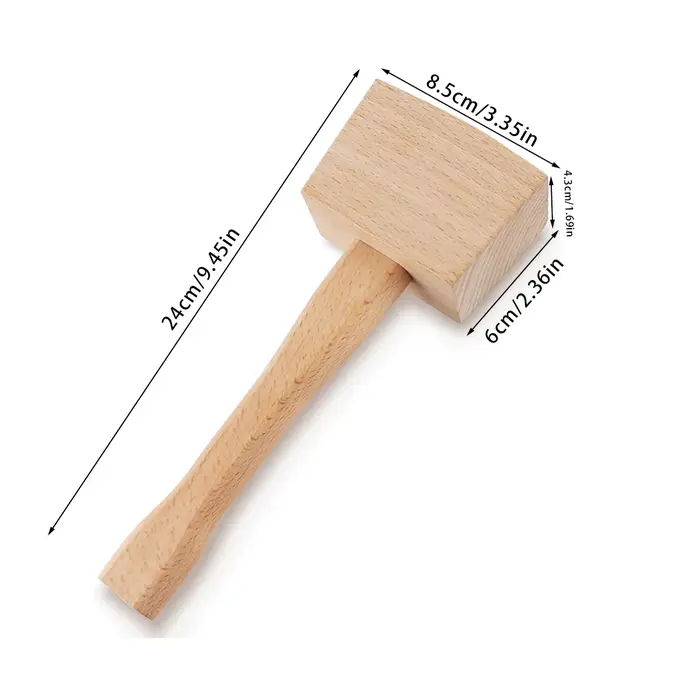 Maillet en bois, manche ergonomique