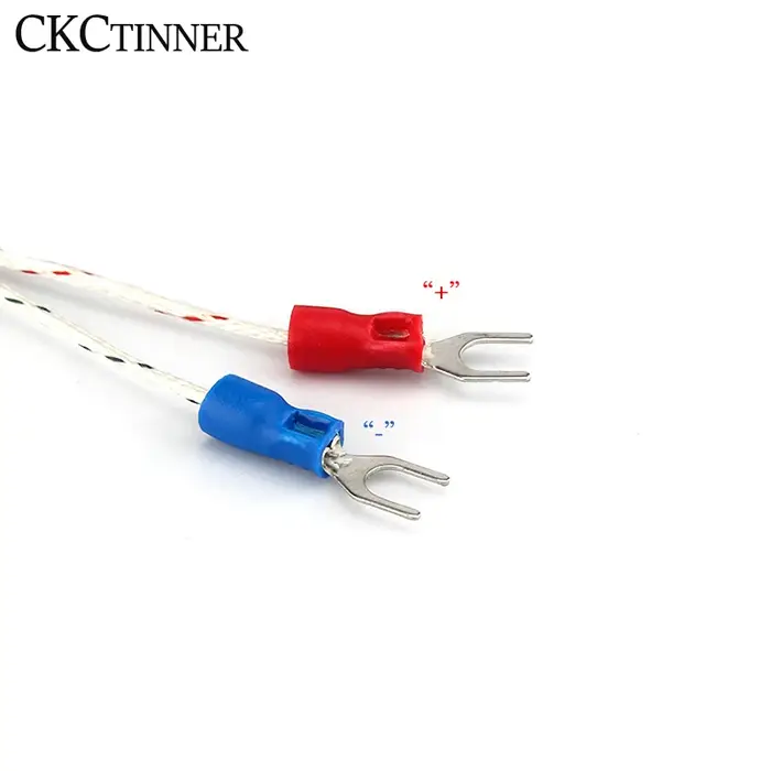 Rondelle de trou de 6mm, Type K/E, sonde de capteur de température à Thermocouple, câble 1/2/3/4/5M 