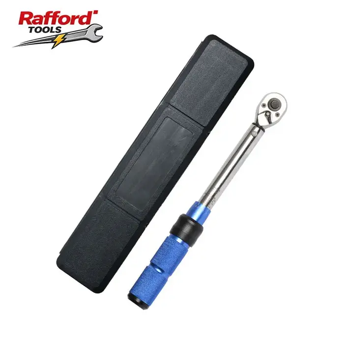 Clé dynamométrique Rafford 1/4 pouce 2-24 Nm avec tête à cliquet réversible 72 dents