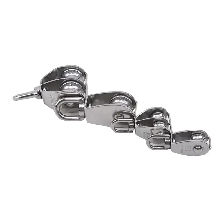Jeu de poulies à corde de levage pivotante simple/Double roue M15/M25