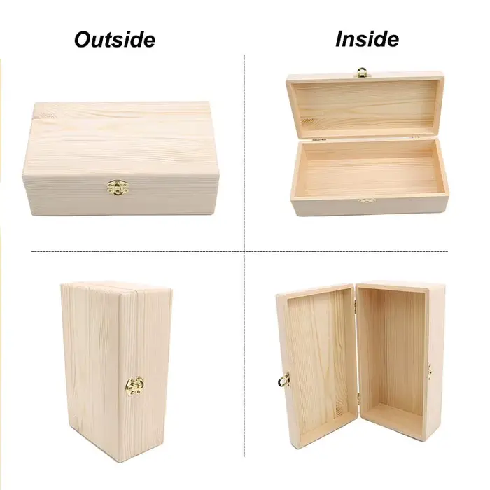 Boîte de rangement en bois