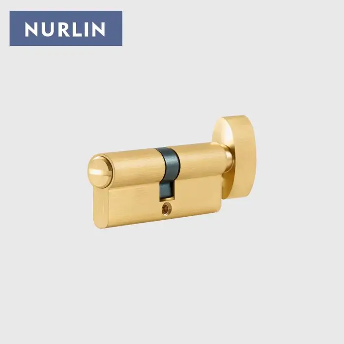 NURLIN-Clé de cylindre de serrure en laiton de style européen, profil UE
