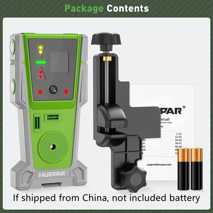 Huepar Détecteur Laser LR-8RG pour Niveau