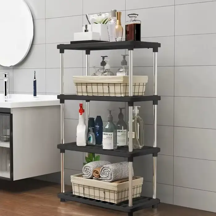 Étagère de rangement carrée à 4 niveaux