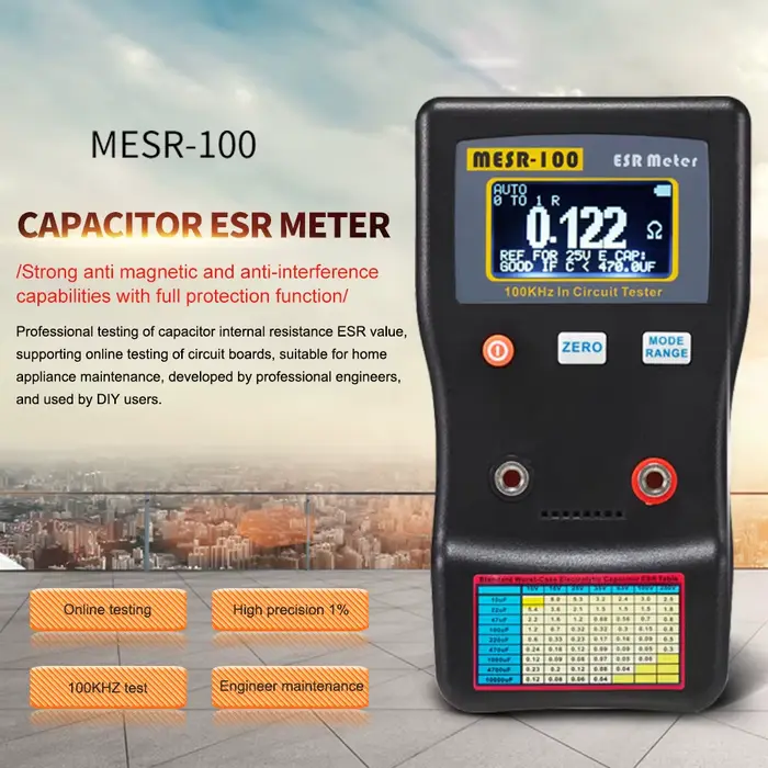 Multimètre MESR-100 ESR puzzles itance Ohm mètre professionnel mesure interne 02/10/2018