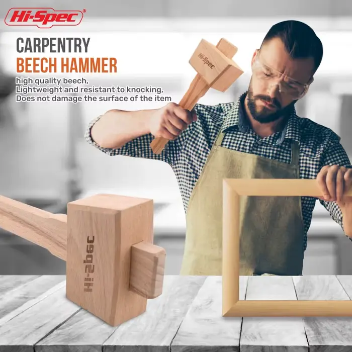 Marteau en bois de hêtre Hi-Spec