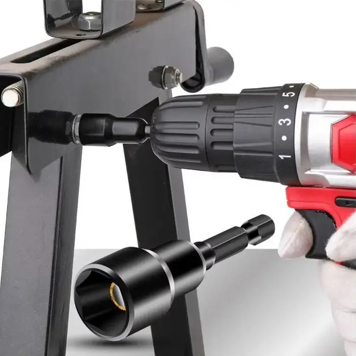 Tournevis à écrou magnétique à douille d'impact 6-19mm, adaptateur de douille profonde, têtes de clé