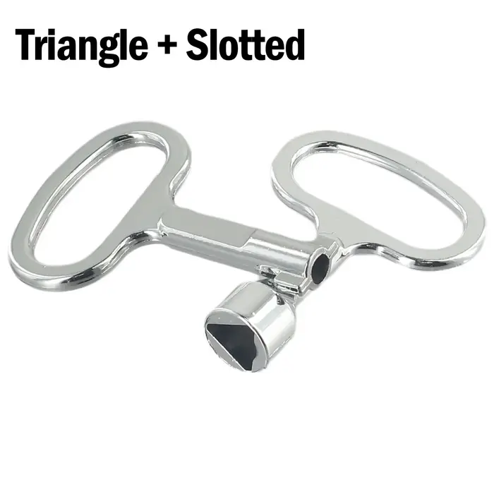 Clé à fente triangulaire pour serrure de porte d'ascenseur