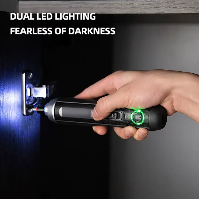 Tournevis électrique Deli sans fil rechargeable avec batterie au lithium