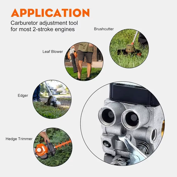 Outil de réglage du carburateur à vis hexagonale 59108902307 pour tondeuse à gazon Stihl