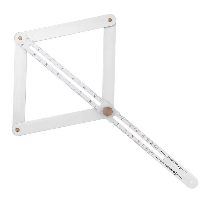Rapporteur de mesure d'angle, détecteur d'angle Premium avec échelles, rapporteur biseauté universel