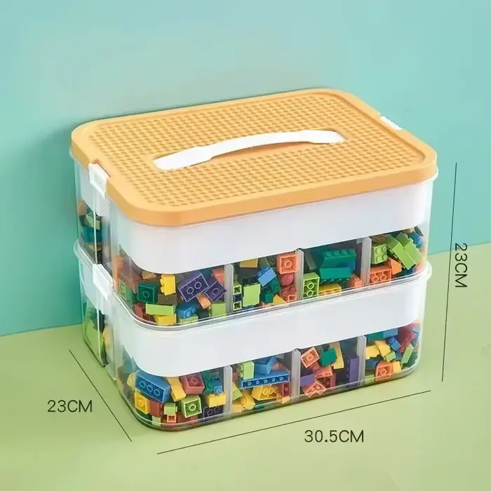 Boîte de rangement en plastique 2026, empilable, transparente, anti-humidité, anti-poussière, organi