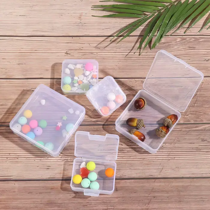 Boîte de rangement transparente pour petits objets